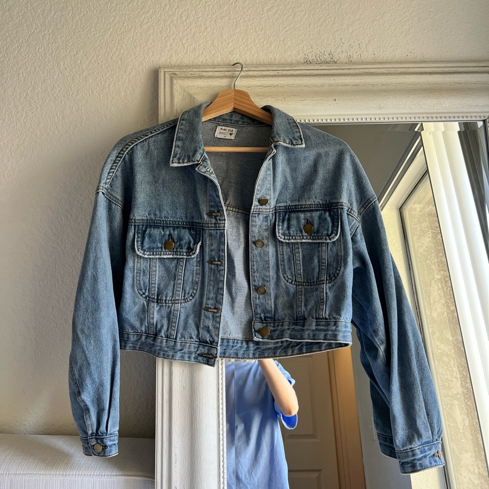 Princess Polly cropped Jean jacket